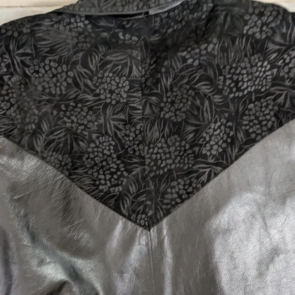 PELLE PELLE 1980s Vintage Leather Jacket Suede Shoulders/Cufffs LargeBag 10